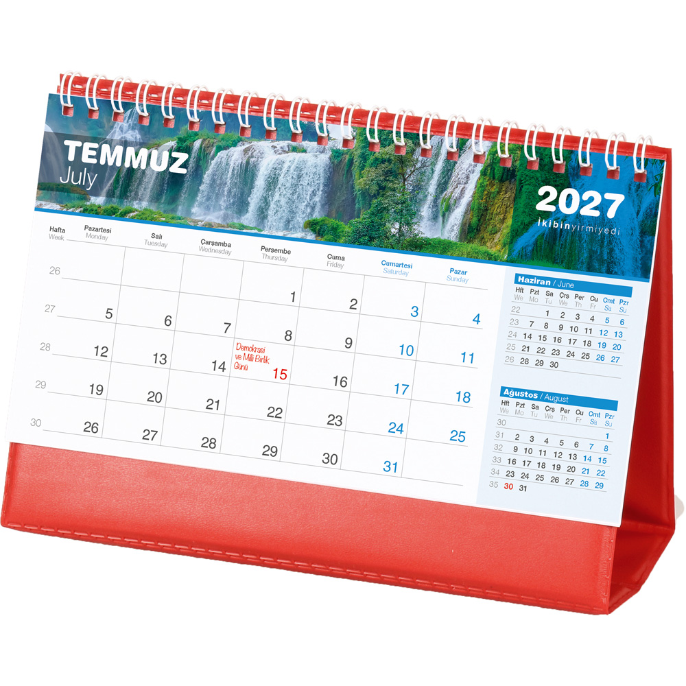 AMT-04-BK Şelale Masa Takvimi