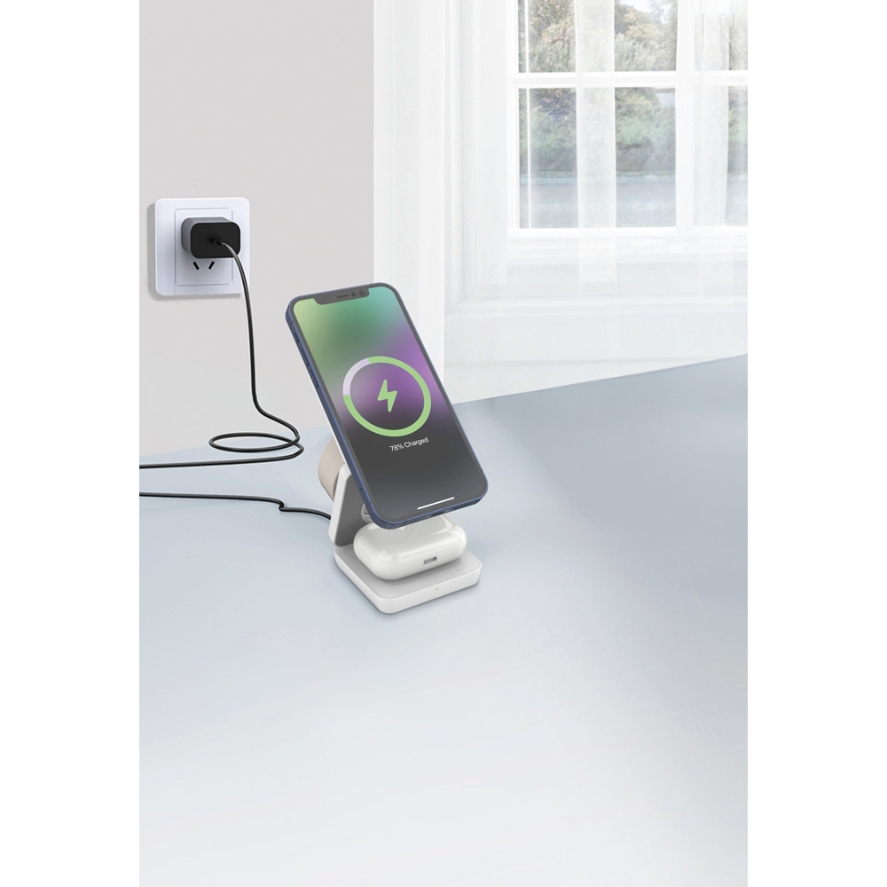 PWB-220 Wireless 3lü Şarj İstasyonu
